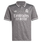 Kylian Mbappé Los Merengues adidas Originals Youth 2024/25 Third Replica Player Jersey - Charcoal