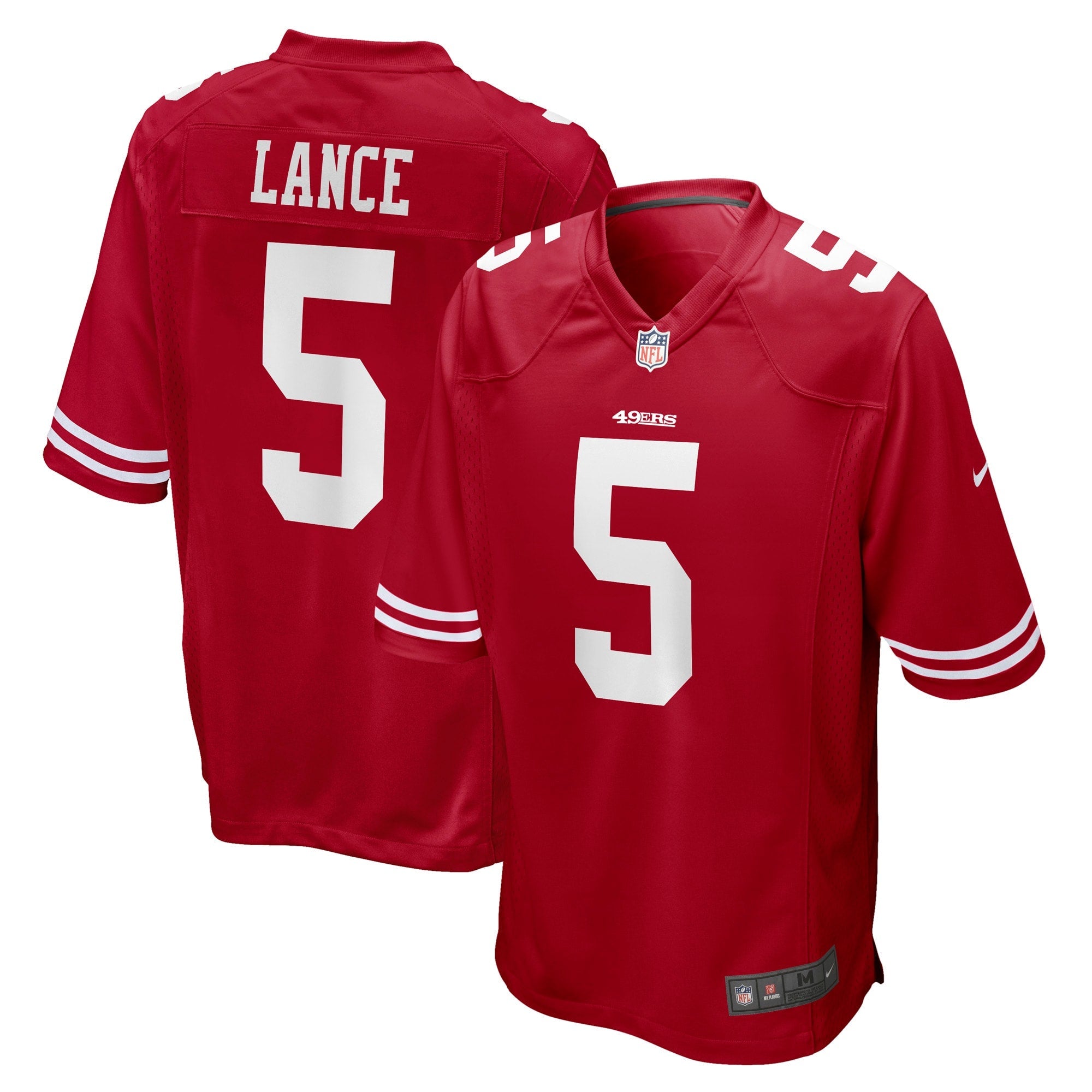 Trey Lance San Francisco 49ers Nike Alternate Game Jersey - Scarlet/Scarlet