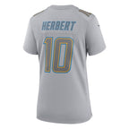 Justin Herbert Los Angeles Chargers Nike Women's Atmosphere Fashion Game Jersey - Gray