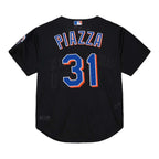 Mike Piazza New York Mets Cooperstown Collection 2000 Batting Practice Jersey - Black