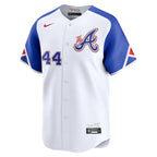 Hank Aaron Atlanta Braves Nike City Connect Retired Player Jersey - White