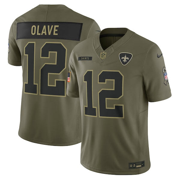 Chris Olave New Orleans Saints Nike 2025 Salute to Service Limited Jersey - Olive