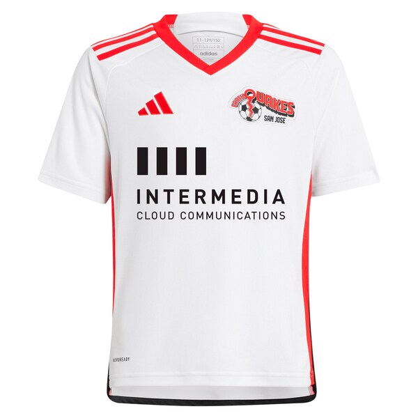 Cristian Espinoza San Jose Earthquakes adidas Youth 2024 The 50 Kit Replica Player Jersey - White