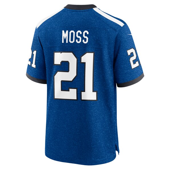 Zack Moss Indianapolis Colts Nike Indiana Nights Alternate Game Jersey - Royal/Royal