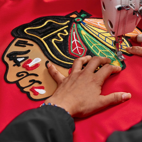 Chicago Blackhawks  Home Authentic Pro Custom Jersey - Red