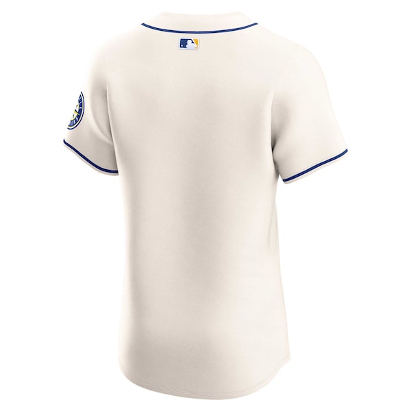 Seattle Mariners Nike Alternate Vapor Premier Elite Patch Jersey - Cream