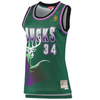 Ray Allen Milwaukee Bucks Women's 1996/97 Hardwood Classics Swingman Jersey - Green