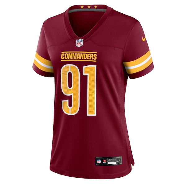 Carl Davis Jr. Washington Commanders Nike Women's Team Game Jersey -  Burgundy