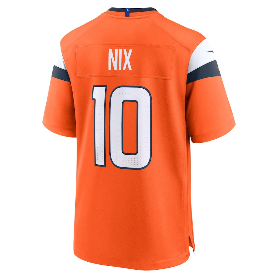 Bo Nix Denver Broncos Nike 2024 NFL Draft First Round Pick Player Game Jersey - Orange
