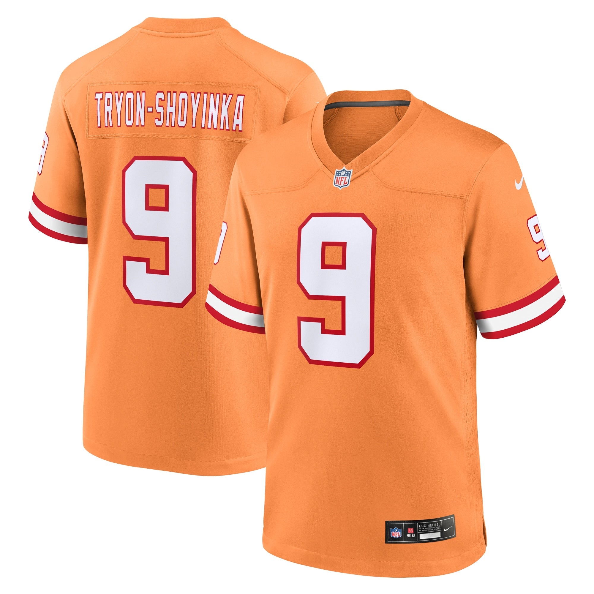 Joe Tryon-Shoyinka Tampa Bay Buccaneers Nike Game Jersey - Red/Orange