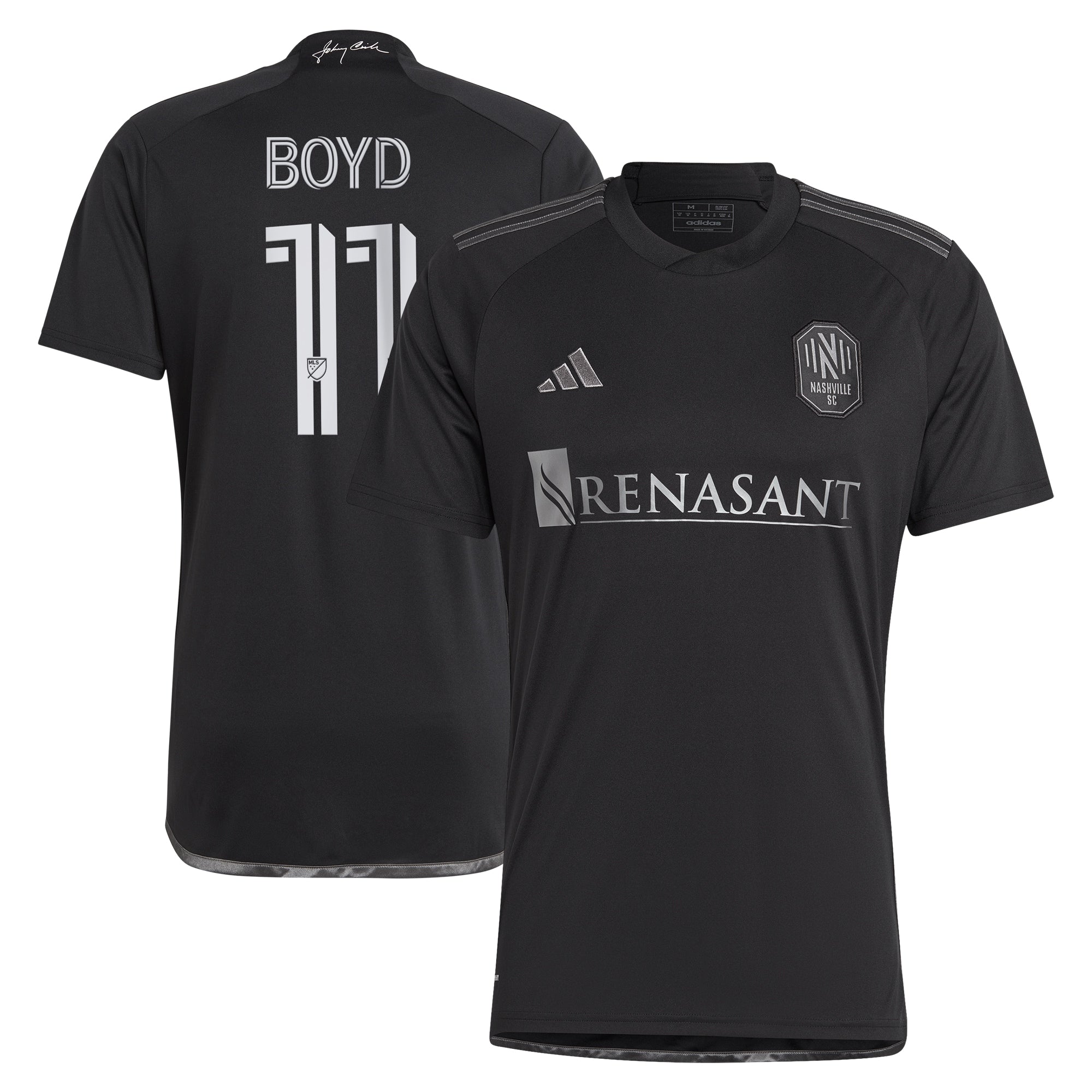 Tyler Boyd Nashville SC adidas 2024 The 615 Kit Replica Player Jersey - Yellow/Black