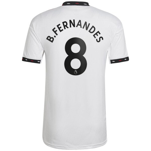Bruno Fernandes Manchester United adidas 2022/23 Away Replica Player Jersey - White