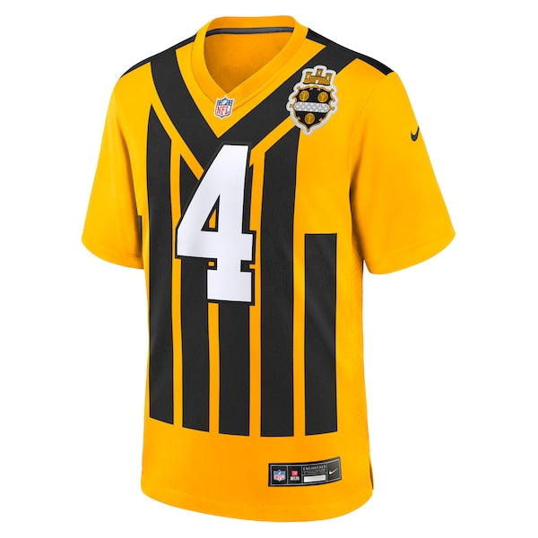 DK Metcalf Pittsburgh Steelers Nike Alternate 1933 Throwback Game Jersey - Gold/Black