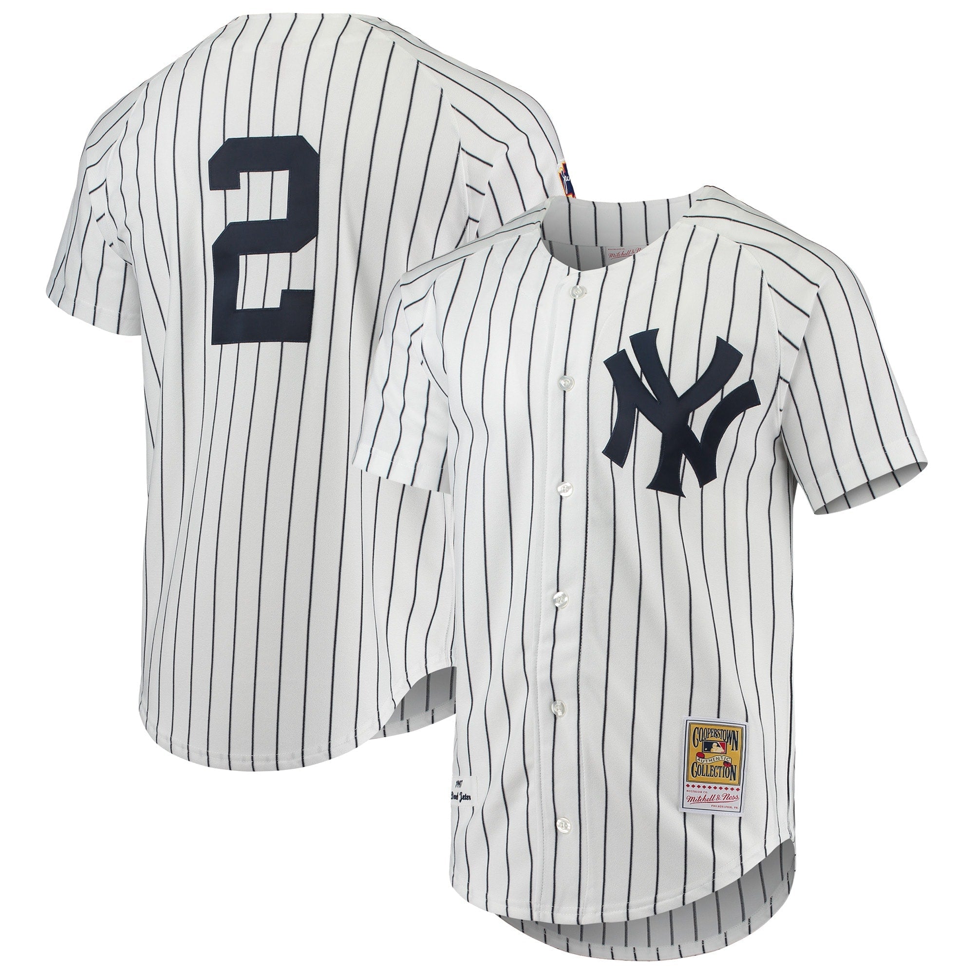 Derek Jeter New York Yankees 1998 Cooperstown Collection Road Authentic Jersey - Gray/White