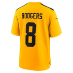 Aaron Rodgers Pittsburgh Steelers Nike Alternate 1933 Throwback Game Jersey - Gold/Black