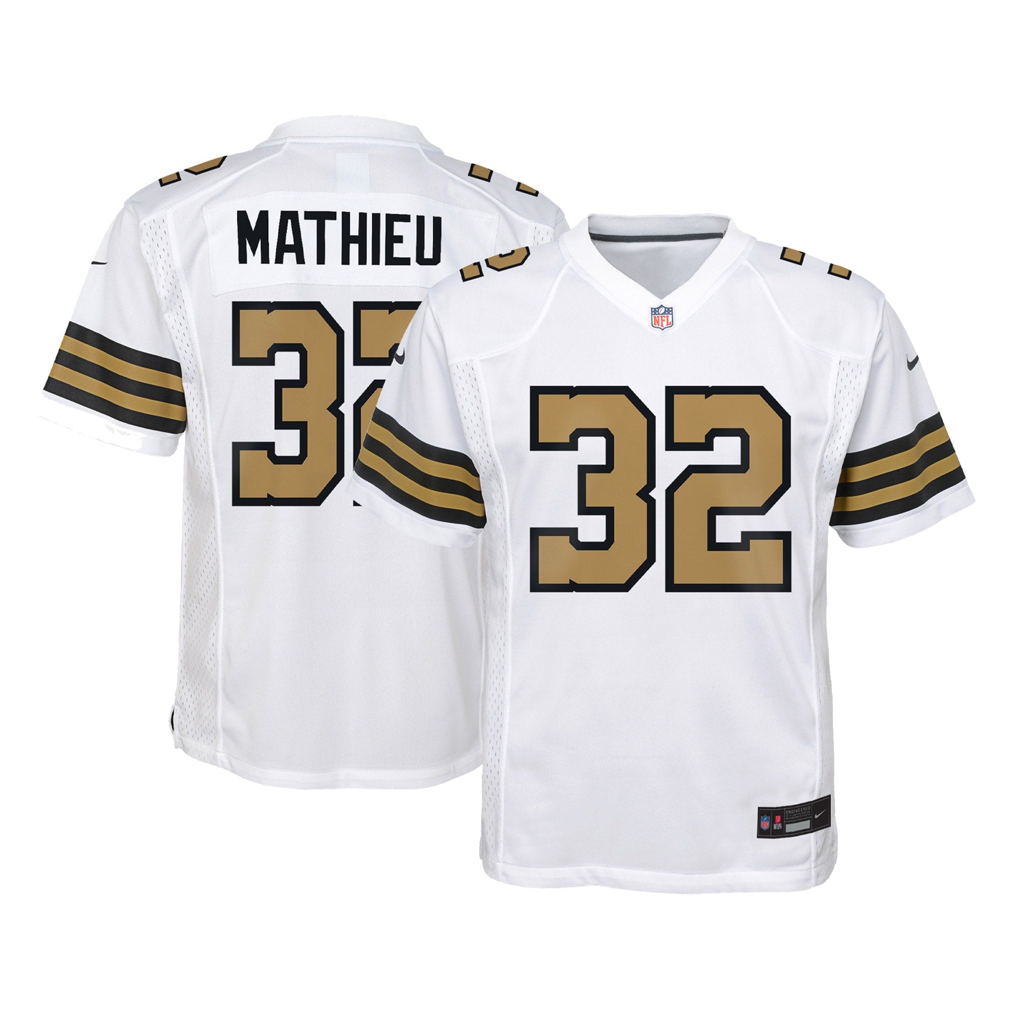Tyrann Mathieu New Orleans Saints Nike Youth Game Jersey - Black/White