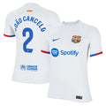 Joao Cancelo Barcelona Nike Youth 2023/24 Away Stadium Replica Player Jersey - White