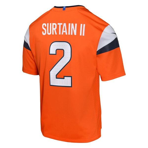 Patrick Surtain II Denver Broncos Nike Youth Game Jersey - Orange/Navy/White