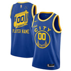 Golden State Warriors Nike 2020/21 Hardwood Classics Swingman Custom Jersey - Blue