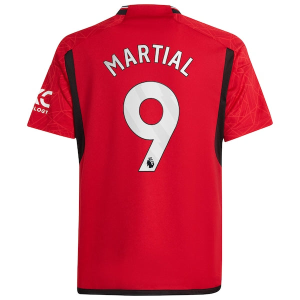 Anthony Martial Manchester United adidas Youth 2023/24 Home Replica Player Jersey - Red