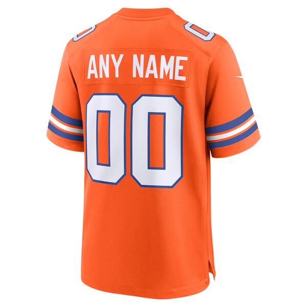Denver Broncos Nike Mile High Collection 1977 Throwback Custom Game Jersey - Orange
