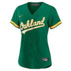 Khris Davis Oakland Athletics Nike Women's Alternate Replica Player Jersey - Green/White