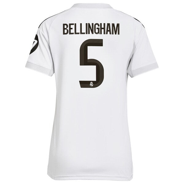 Jude Bellingham Los Merengues adidas Women's 2025/26 Home Replica Jersey - White/Blue