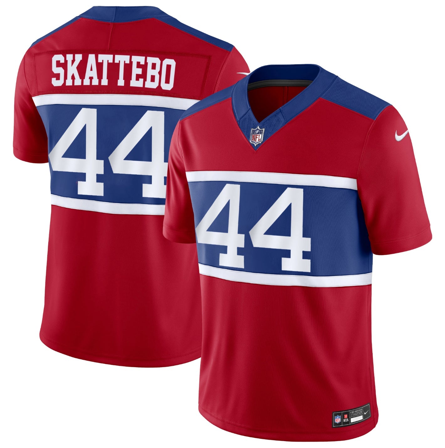 Cam Skattebo New York Giants Nike 2nd Alternate Vapor F.U.S.E Limited Jersey - Red