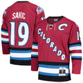 Joe Sakic Colorado Avalanche 2001/02 Blue Line Alternate Player Jersey - Burgundy