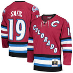 Joe Sakic Colorado Avalanche 2001/02 Blue Line Alternate Player Jersey - Burgundy