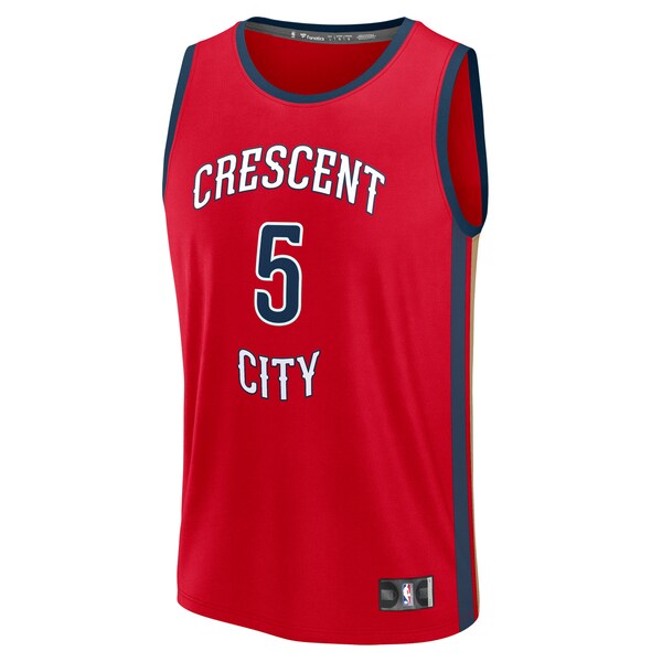 Dejounte Murray New Orleans Pelicans  Youth Fast Break Replica Player Jersey - Statement Edition - Red