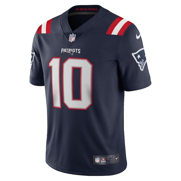 Mac Jones New England Patriots Nike Vapor Limited Jersey - Navy/White