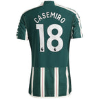 Casemiro Manchester United adidas 2023/24 Away Authentic Player Jersey - Green/Red