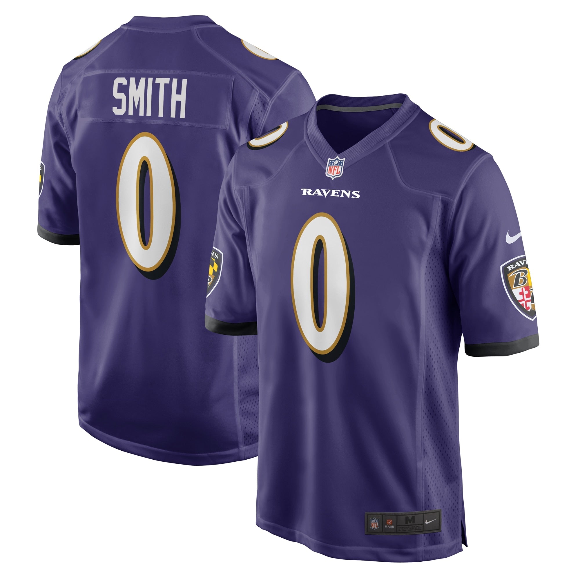Roquan Smith Baltimore Ravens Nike Team Game Jersey - Black/Purple/White