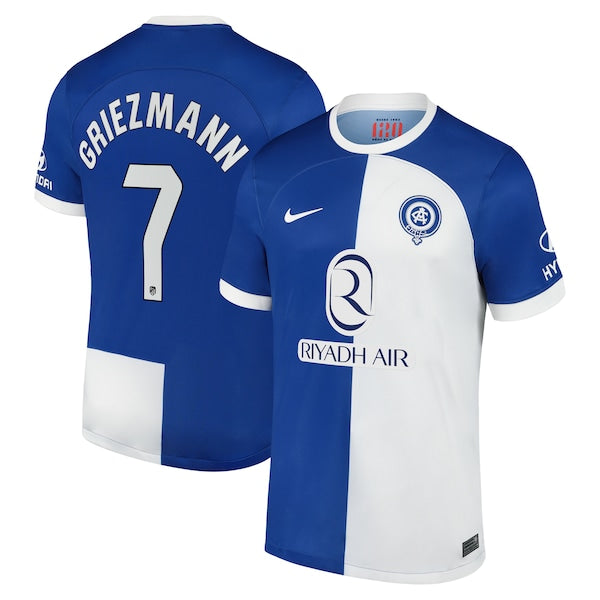Antoine Griezmann Atletico de Madrid Nike 2023/24 Away Stadium Replica Jersey – Royal