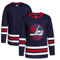 Winnipeg Jets adidas Men's 2021/22 Alternate Primegreen Authentic Jersey - Navy