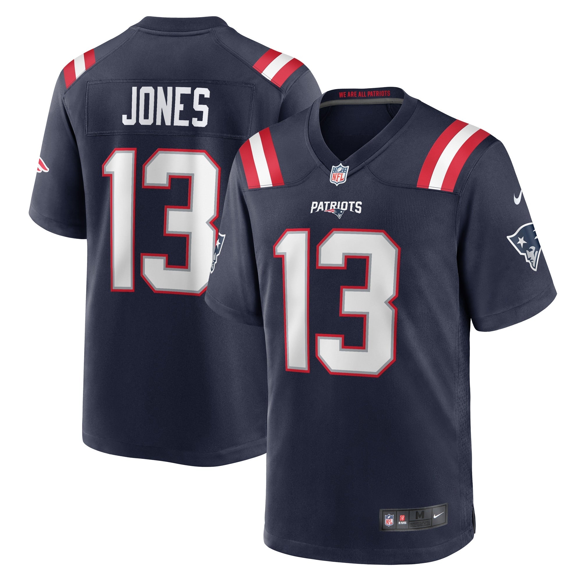 Jack Jones New England Patriots Nike Game Player Jersey - White/Navy