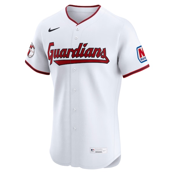 Cleveland Guardians Nike Home  Elite Jersey - White/Red