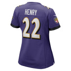 Derrick Henry Baltimore Ravens Nike Women's Game Player Jersey - Purple