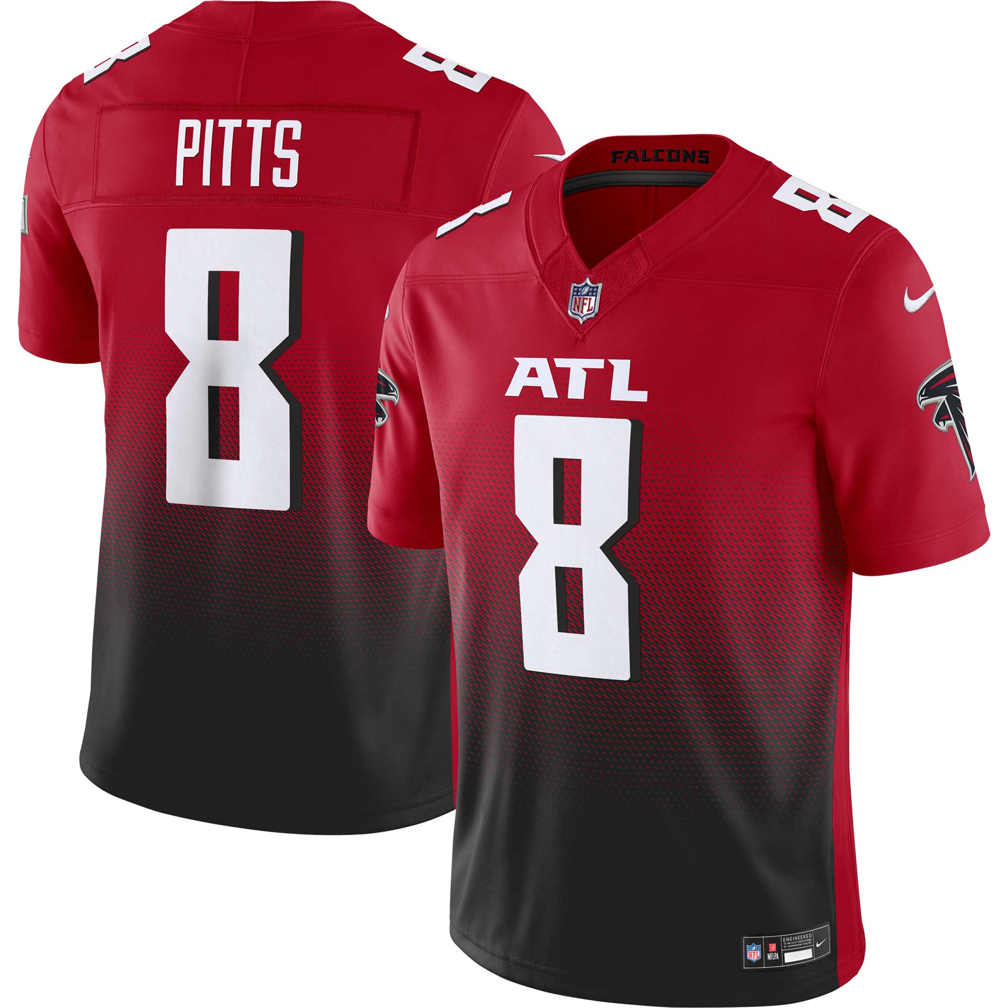 Kyle Pitts Atlanta Falcons Nike Vapor F.U.S.E. Limited Jersey - White/Black/Red