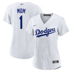 Los Angeles Dodgers Nike Women's #1 Mom Home Replica Jersey - White
