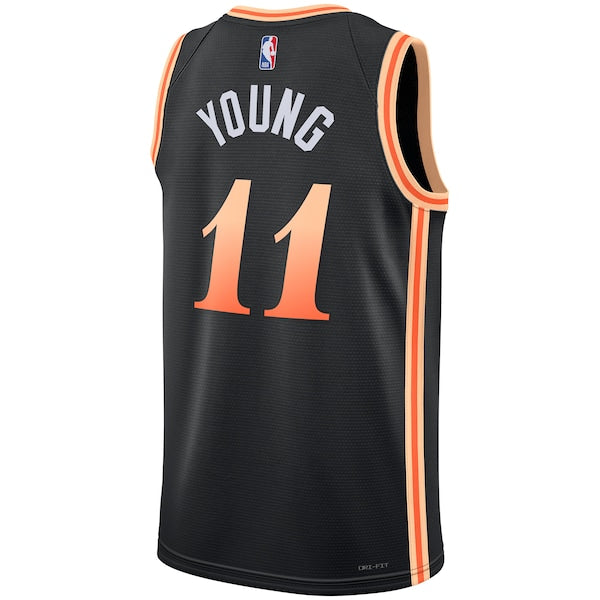 Trae Young Atlanta Hawks Nike Unisex 2022/23 Swingman Jersey - City Edition - Black