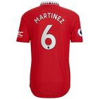 Lisandro Martínez Manchester United adidas 2022/23 Home Authentic Player Jersey - Red