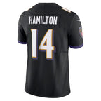 Kyle Hamilton Baltimore Ravens Nike Alternate  Vapor F.U.S.E. Limited Jersey - Black/Purple