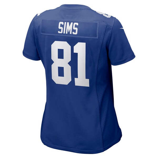 Cam Sims New York Giants Nike Women's Team Game Jersey -  Royal