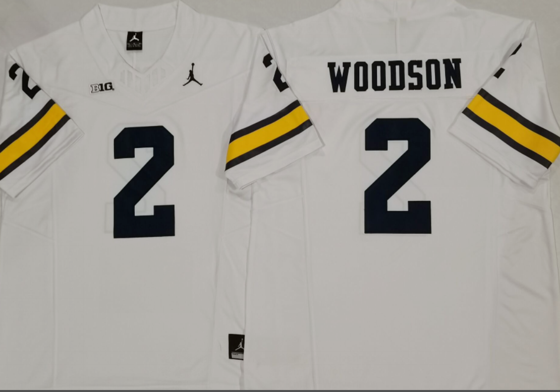 Charles Woodson  NCAA Michigan Wolverines Jordan Band Vapor Limited Jersey