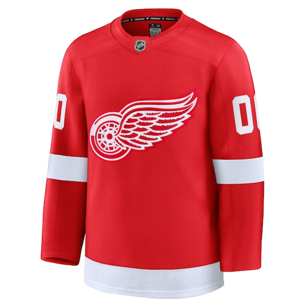 Detroit Red Wings  Home Premium Custom Jersey - Red/White