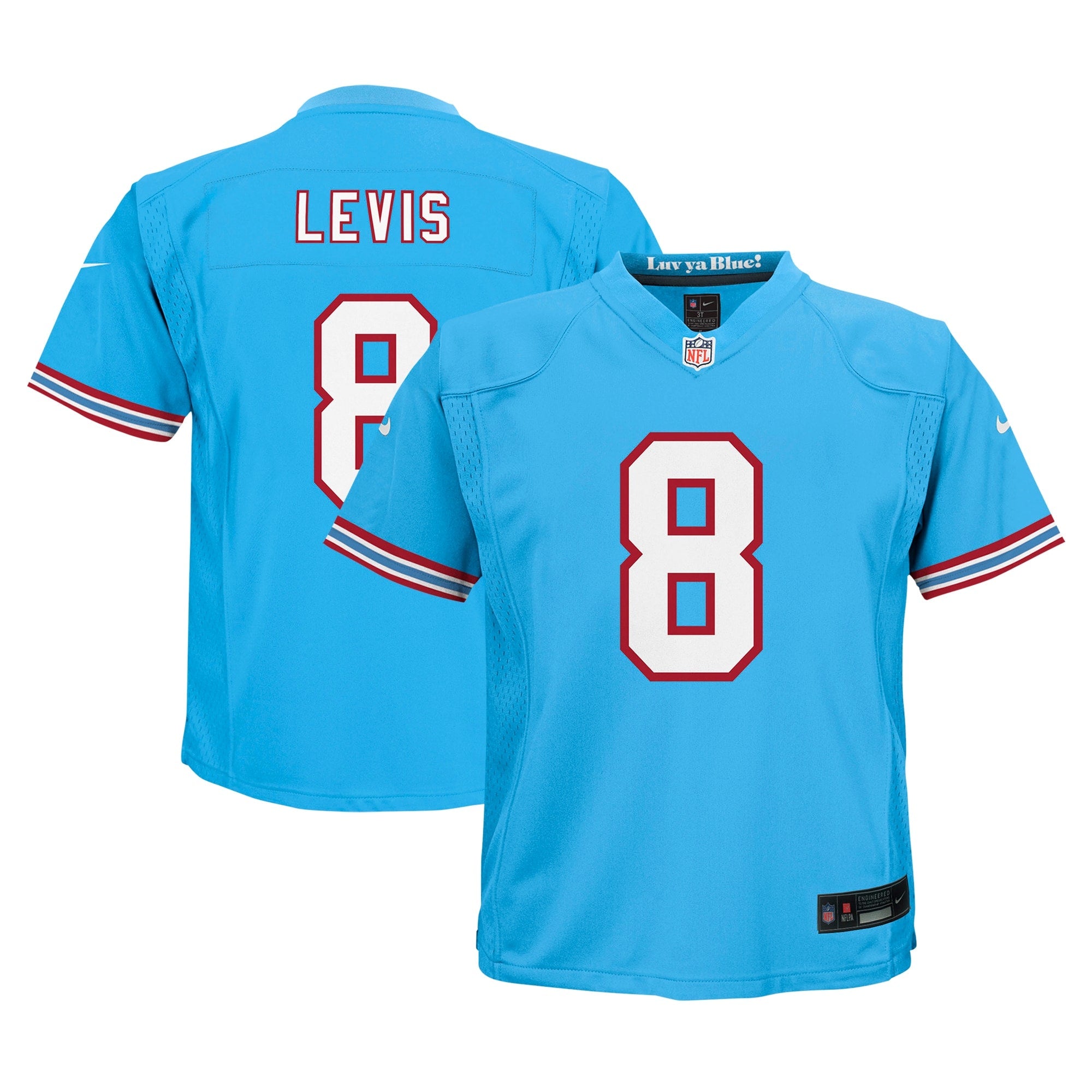 Will Levis Tennessee Titans Nike Preschool Game Jersey - Navy/Light Blue