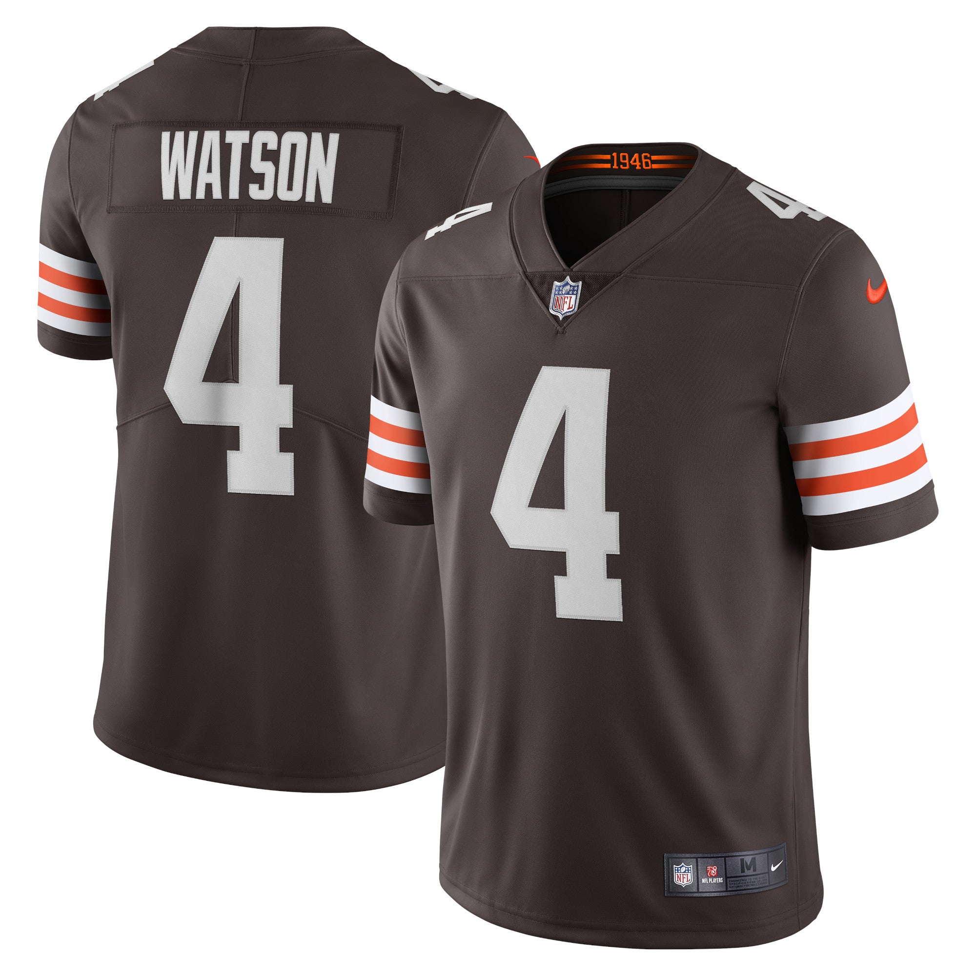 Deshaun Watson Cleveland Browns Nike 2020 Vapor Limited Jersey - White/Brown