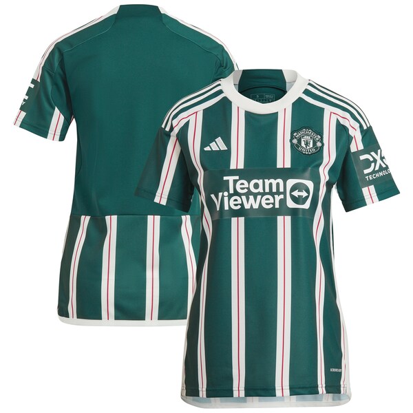 Manchester United adidas Women's 2023/24 Away Replica Jersey - Green